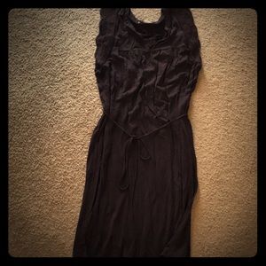 Loft Sleeveless Eggplant Large Dress